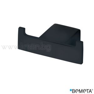 Черна двойна закачалка Bemeta Nero