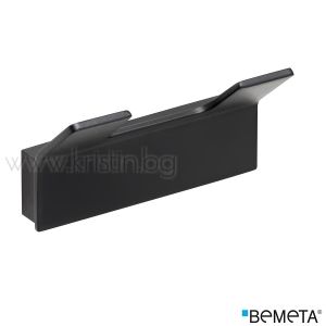 Черна двойна закачалка Bemeta Nero
