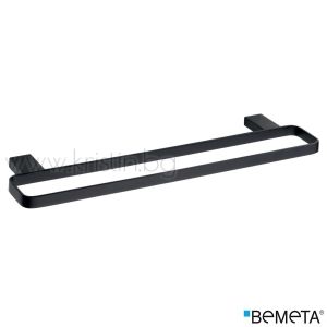 Черен държач за кърпи, двоен, Bemeta Nero