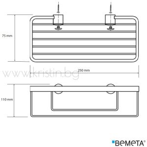 Кошничка за душ Bemeta Cytro 250х75х110 мм, хром