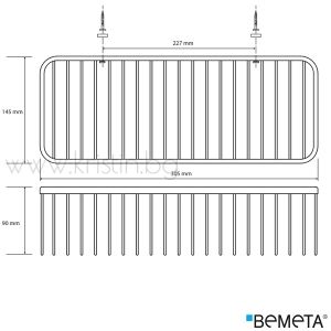 Кошничка за душ Bemeta Cytro 305х90х145 мм, хром