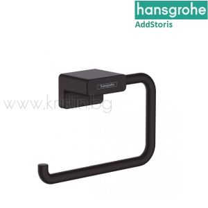 Държач за тоалетна хартия Hansgrohe Addstoris, черен мат