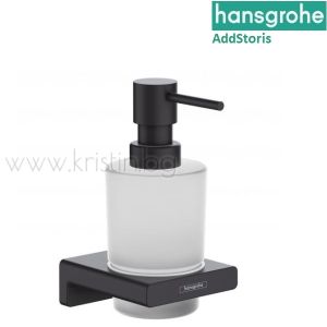Дозатор за течен сапун Hansgrohe Addstoris, черен мат