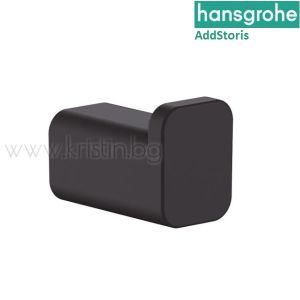 Единична закачалка Hansgrohe Addstoris, черен мат