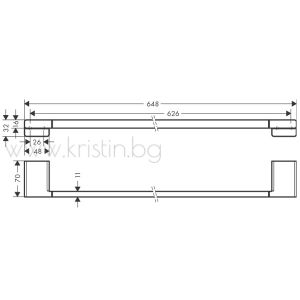 Хавлийник 648 мм Hansgrohe Addstoris