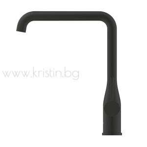 Смесител за кухня Grohe Essence с висок чучур, в цвят Phantom Black, черен мат