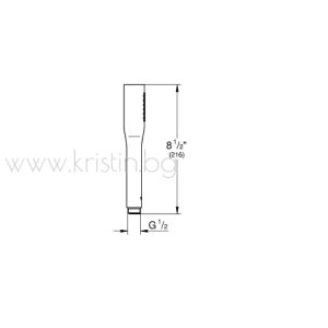 Grohe Phantom Black черен мат, Essence и Rainshower Mono 310  с рамо за стена, комплект за вграждане