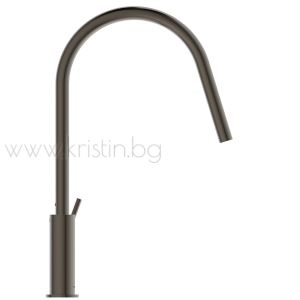 Смесител за кухня с висок подвижен R чучур, Gusto Ideal Standard, магнитно сиво