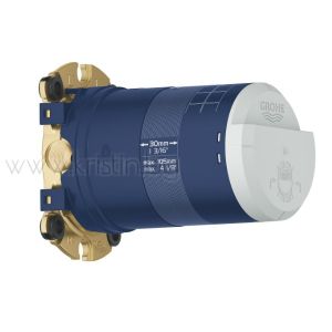 Комплект за вграждане Grohtherm Smartcontrol Phantom Black черен мат, с душ пита Rainshower SmartActive 310