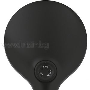 Комплект за вграждане Grohtherm Smartcontrol Phantom Black черен мат, с душ пита Rainshower SmartActive 310