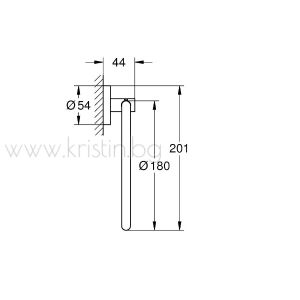 Ринг за кърпи Grohe Essentials, матово черно