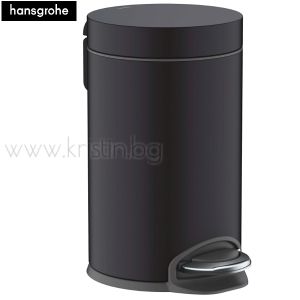 Кошче  3L Hansgrohe Addstoris, плавно затваряне, черен мат