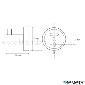 Единична закачалка за баня Bemeta Omega