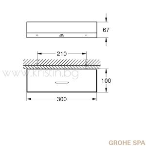Душ кошница Grohe Allure, в цвят Brushed Cool Sunrise