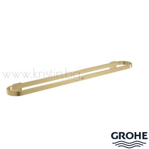 Овален държач за кърпи 60 см Grohe Selection, в цвят Brushed Cool Sunrise