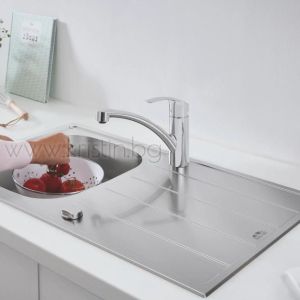 Комплект кухненска мивка Grohe K300 и смесител Grohe Eurosmart