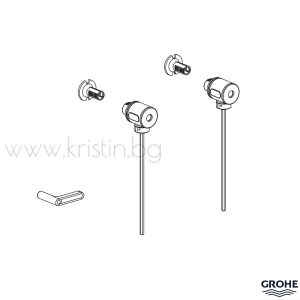 Комплект крепежи за мoнтаж на конзолна тоалетна чиния Grohe Euro Ceramic