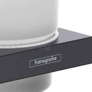 Дозатор за течен сапун Hansgrohe Addstoris, черен мат