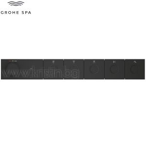 Термостат за вграждане Grohtherm Aqua Tiles Smartcontrol, Phantom black, с пет изхода