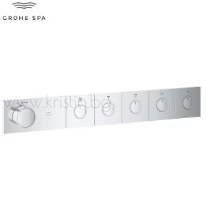 Термостат за вграждане Grohtherm Aqua Tiles Samrtcontrol, хром, с пет изхода