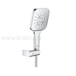 Комплект термостат за вграждане Grohe SmartControl, душ пита Rainshower Active Cube, ръчен душ SmartActive 130 и Rapido Shower Frame Duo