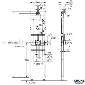 Рамка за душ за вграждане Rapido Shower Frame Mono, за душ комплекти с душ пита с една струя