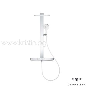 Grohe Rainshower Aqua Pure Smartcontrol, кръгла душ пита, ръчен душ с филтър за премахване на хлор