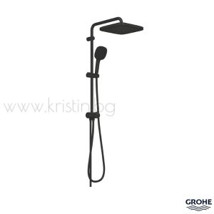 Душ система Grohe Tempesta System 250 CUBE, черен мат, окачване 620 мм