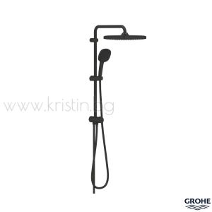 Душ система Grohe Tempesta System 250 CUBE, черен мат, окачване 620 мм