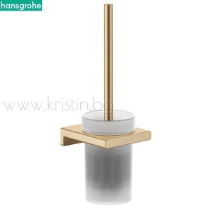Четка за тоалетна чиния Hansgrohe Addsroris, матиран бронз