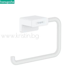Държач за тоалетна хартия Hansgrohe Addstoris, бял мат