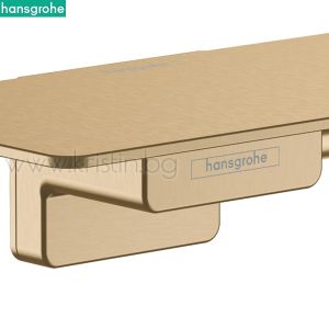 Държач за тоалетна хартия с поставка, Hansgrohe Addstoris, матиран бронз