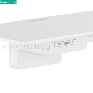 Държач за тоалетна хартия с поставка, Hansgrohe Addstoris, бял мат