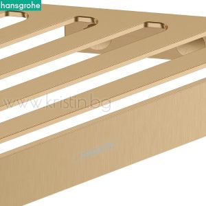 Ъглова етажерка мрежа, Hansgrohe Addstoris, матиран бронз