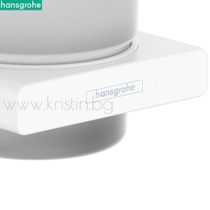 Дозатор за течен сапун Hansgrohe Addstoris, бял мат
