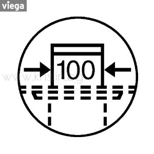 Наставка с метална рамка, за подов сифон Viega Advantix