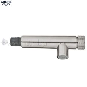 Изтеглящ се ръчен душ Grohe Smartcontrol за кухненски смесител в цвят Supersteel