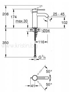Промоция Grohe смесител за мивка  Essence New 