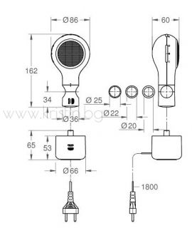 Grohe Aquatunes- безжична тонколонка за душ