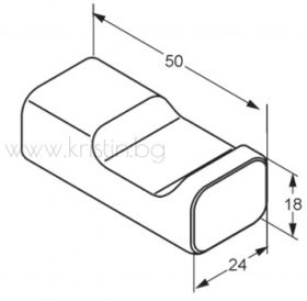 Kludi E2 4998405, единична закачалка за хавлии