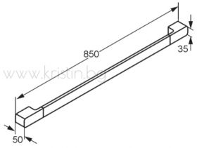 Kludi E2 4997905, поставка за хавлии 850 мм