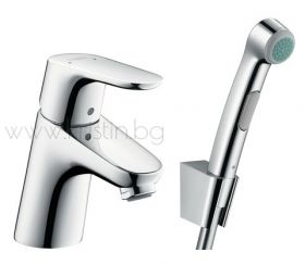 Hansgrohe Focus 70, стоящ смесител за мивка 31926000, с подвижен душ за биде