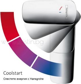 Hansgrohe Focus 100, стоящ смесител за мивка 31621000 със студен старт