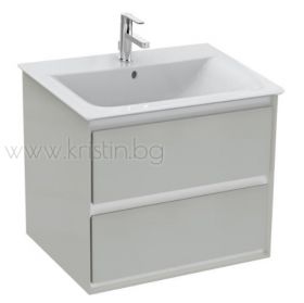Шкаф за мивка Connect Air 60 см, светло сив гланц