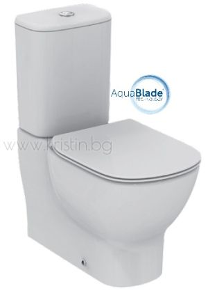 Моноблок Tesi Ideal Standard Aquablade, плътно прилепнал към стена