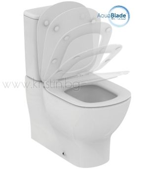 Моноблок Tesi Ideal Standard Aquablade, плътно прилепнал към стена