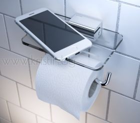 Държач за тоалетна хартия AIM, с поставка