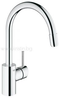 Комплект кухненска мивка Grohe K400 и смесител Grohe Concetto с изтеглящ се аератор