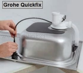 Кухненска мивка Grohe K400,  с две корита и плот за отцеждане