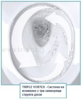 Конзолна тоалетна чиния Grohe Euro Ceramic, с покритие Pureguard и капак с плавно затваряне